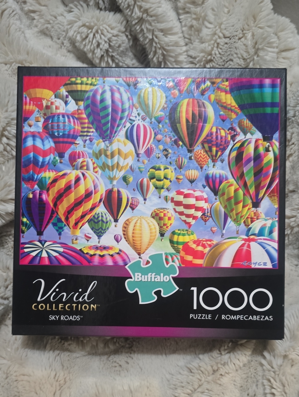 Buffalo Vivid Collection Sky Roads Hot Air Balloons 1,000 Piece Puzzle